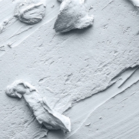 The plaster mixture seems cut